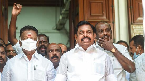 AIADMK leaders Edappadi K Palaniswami and O Panneerselvam. (PTI) AIADMK leaders Edappadi K Palaniswami and O Panneerselvam. (PTI)