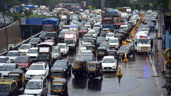 "Flooding in Sion, Matunga, Dadar. Need a boat instead of car to commute," a city resident tweeted. Some buses were diverted due to water-logging in Sion and Gandhi Market, according to sources.(ANI)