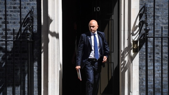 Sajid Javid, UK health secretary, departs following a weekly meeting of cabinet ministers at 10 Downing Street in London, UK, on Tuesday, July 5, 2022. (Bloomberg) Sajid Javid, UK health secretary, departs following a weekly meeting of cabinet ministers at 10 Downing Street in London, UK, on Tuesday, July 5, 2022. (Bloomberg)