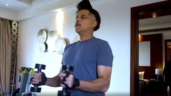 Anil Kapoor has shared a fitness video on Instagram.&nbsp;