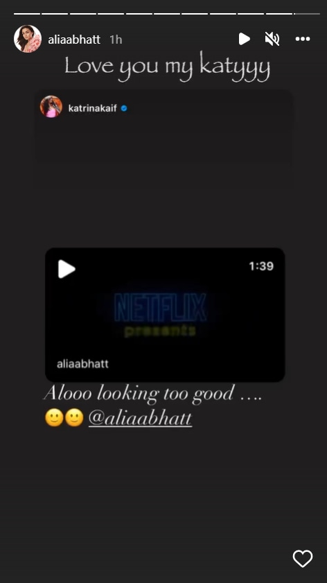 Katrina Kaif praises Alia Bhatt's Darlings teaser.