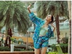 Taapsee Pannu's blue and green co-ord set is setting the vacay vibe on Instagram
