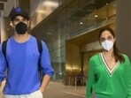 Sidharth Malhotra and Kiara Advani at Mumbai airport.
