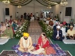 Bhagwant Mann married Dr Gurpreet Kaur at a private ceremony on Thursday. Bhagwant Mann married Dr Gurpreet Kaur at a private ceremony on Thursday.