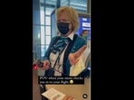 The woman checked her daughter into her flight. (candacetaha/Instagram ) The woman checked her daughter into her flight. (candacetaha/Instagram )