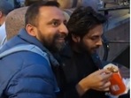 Kartik Aaryan ran into some fans in Europe. Kartik Aaryan ran into some fans in Europe.