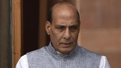 Defence minister Rajnath Singh will brief the Parliamentary consultative committee on defence on the government’s new Agnipath model for short-term induction of soldiers in the armed forces, on July 11. (HT PHOTO.) Defence minister Rajnath Singh will brief the Parliamentary consultative committee on defence on the government’s new Agnipath model for short-term induction of soldiers in the armed forces, on July 11. (HT PHOTO.)