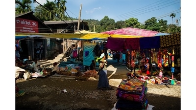 A general view of Totapara's weekly market. (Abhijit AA / Totos of Totopara) A general view of Totapara's weekly market. (Abhijit AA / Totos of Totopara)