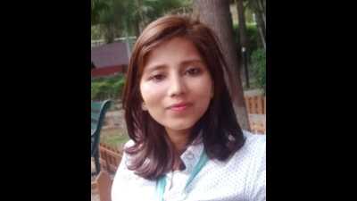 Pooja, one of the cab passengers, whose body was recovered from the Patiala Ki Rao rivulet. (HT Photo)