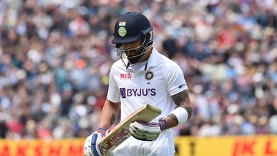 Kohli fell for 11 and 20 in the fifth Test. (AP) Kohli fell for 11 and 20 in the fifth Test. (AP)