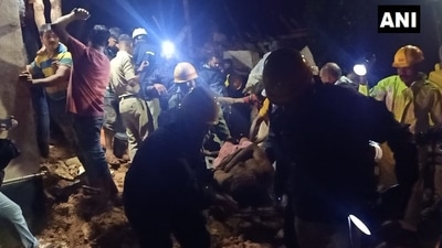 Karnataka landslide; Karnataka rain news; Karnataka monsoon news (Credit: ANI) Karnataka landslide; Karnataka rain news; Karnataka monsoon news (Credit: ANI)