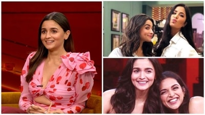 Alia Bhatt spoke about Deepika Padukone and Katrina Kaif on Koffee With Karan. Alia Bhatt spoke about Deepika Padukone and Katrina Kaif on Koffee With Karan.