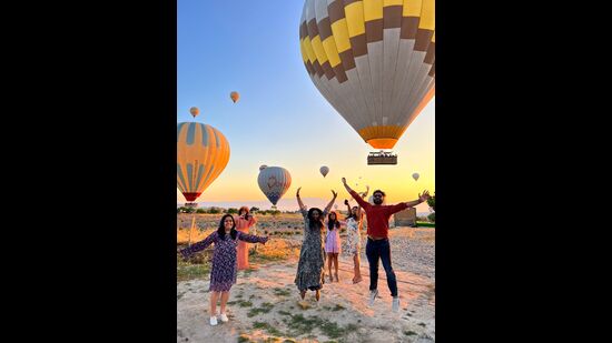 Rohit Khattar (extreme right) with a group of solo women travellers in Turkey Rohit Khattar (extreme right) with a group of solo women travellers in Turkey