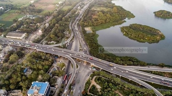 The heavily congested Hebbal Flyover is long over due to be redesigned and widened. The heavily congested Hebbal Flyover is long over due to be redesigned and widened.