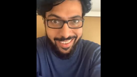 Chef Ranveer Brar in the video where he tells people if momos are healthy or not. (Instagram/@ranveer.brar) Chef Ranveer Brar in the video where he tells people if momos are healthy or not. (Instagram/@ranveer.brar)
