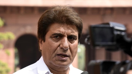 Raj Babbar has allegedly assaulted a polling booth officer. (Sonu Mehta/HT PHOTO)