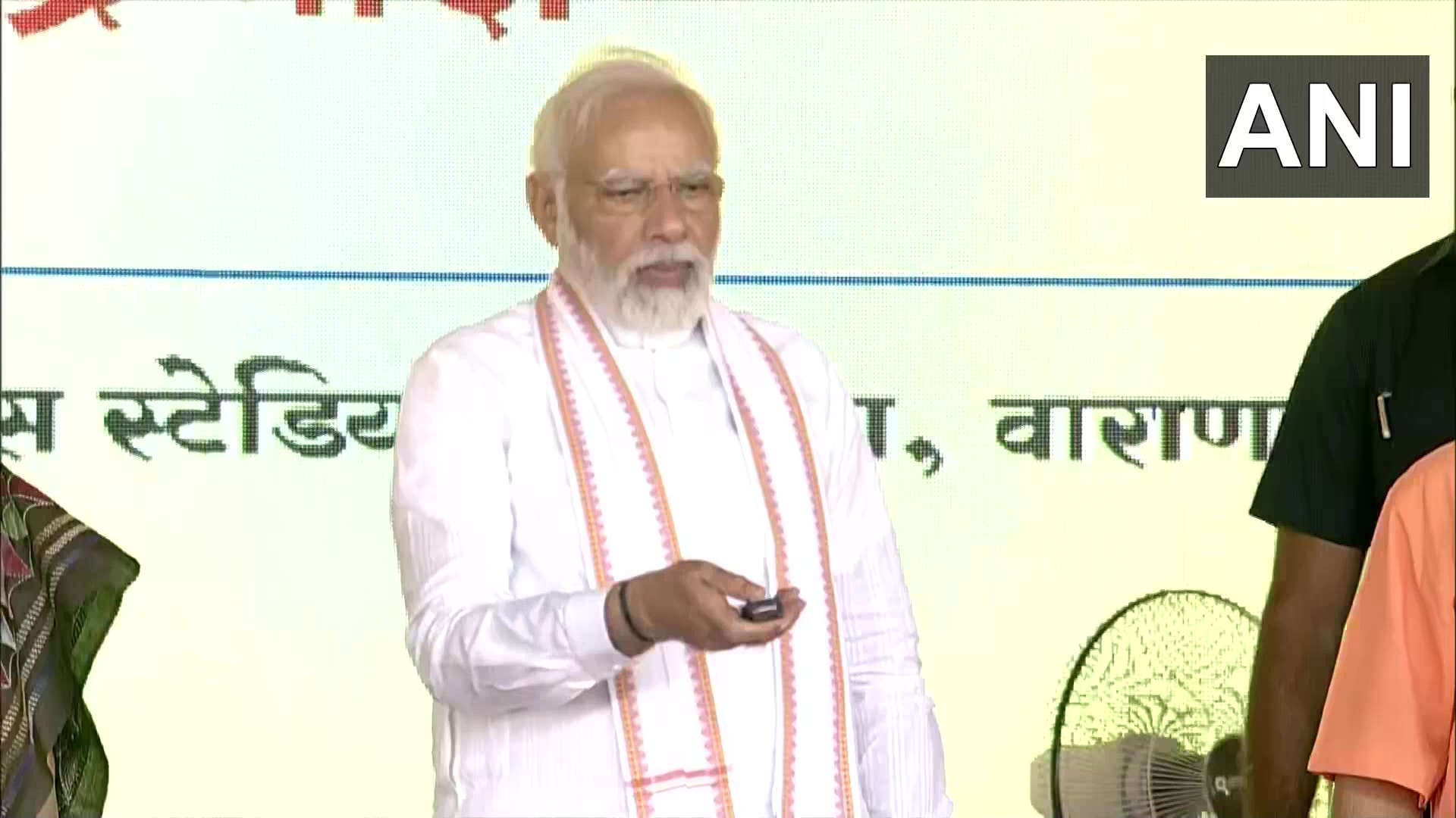 PM Modi inaugurates and lays the foundation stone of multiple development projects worth ₹1,774 crore in Varanasi. (ANI Twitter) PM Modi inaugurates and lays the foundation stone of multiple development projects worth ₹1,774 crore in Varanasi. (ANI Twitter)