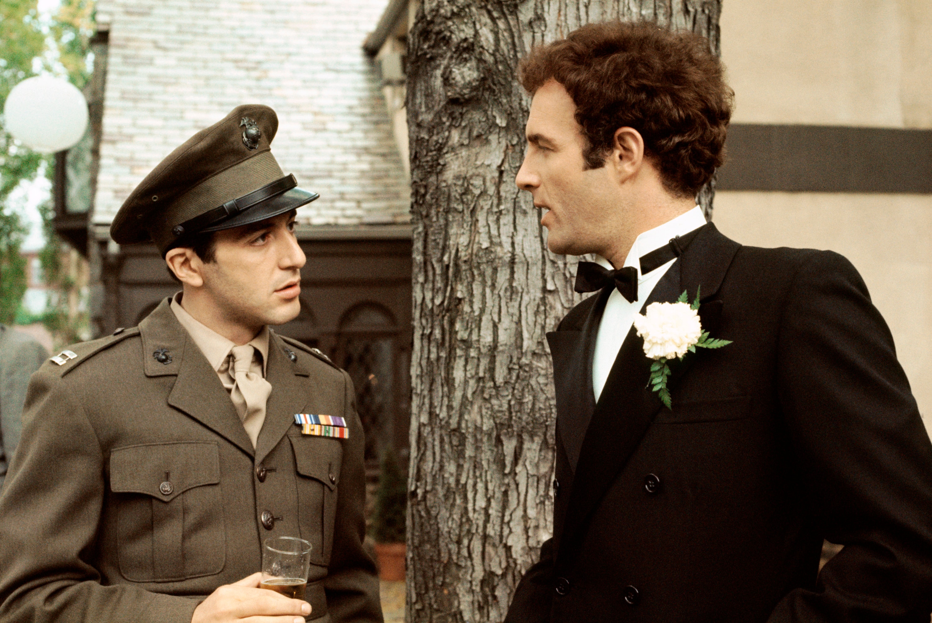 Al Pacino as Michael Corleone (left) and James Caan as Sonny Corleone (right) in a scene from The Godfather. (Paramount Pictures via AP)(AP)