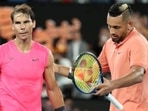 Rafael Nadal and Nick Kyrgios Rafael Nadal and Nick Kyrgios
