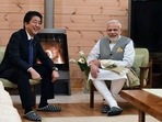 A file photo of Prime Minister Narendra Modi and former Japanese Prime Minister Shinzo Abe.