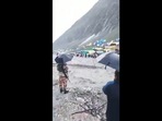 The cloudburst was reported after heavy rainfall in the upper reaches of Amarnath in Jammu and Kashmir. (Screengrab/HT video) The cloudburst was reported after heavy rainfall in the upper reaches of Amarnath in Jammu and Kashmir. (Screengrab/HT video)