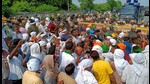 Farmer killed, 4 injured as protest turns violent at Hisar power plant (HT Photo) Farmer killed, 4 injured as protest turns violent at Hisar power plant (HT Photo)