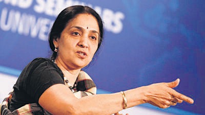 Chitra Ramkrishna is among those booked. (REUTERS) Chitra Ramkrishna is among those booked. (REUTERS)