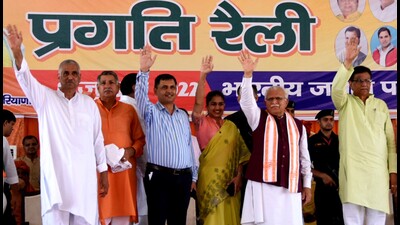Haryana CM Khattar inaugurates  ₹350 crore development projects in Charkhi Dadri