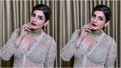 Raveena's fashion diaries are goals for us. A few days back, the actor decked up in yet another ethnic ensemble and gave us major fashion cues. (Instagram/@officialraveenatandon)