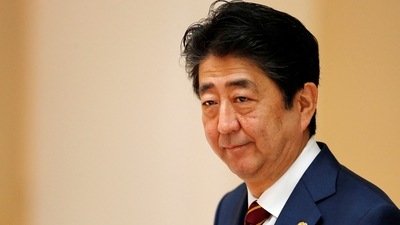 Ex-Japan PM Shinzo Abe (File Photo/Reuters)