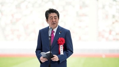 Former Japan's prime minister Shinzo Abe. (REUTERS)