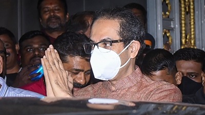 Uddhav Thackeray says nobody can take away Shiv Sena's bow and arrow symbol (PTI) Uddhav Thackeray says nobody can take away Shiv Sena's bow and arrow symbol (PTI)