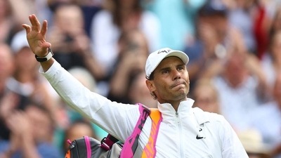 Spain's Rafael Nadal walks off the court after winning his quarter final match against Taylor Fritz of the U.S. (REUTERS)
