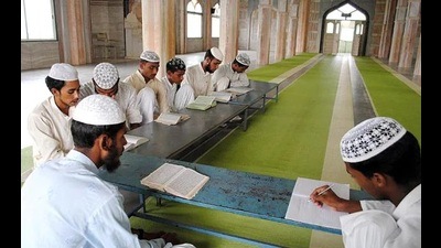 U.P. minister for minority welfare Dharmpal Singh said the state government had launched an e-learning app to help poor students receive proper madarsa education. (Pic for representation)