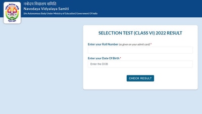 JNVST Class 6 Result 2022 out at navodaya.gov.in: Here's how to check JNVST Class 6 Result 2022 out at navodaya.gov.in: Here's how to check
