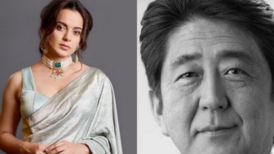 Kangana Ranaut and other celebrities react to Shinzo Abe's death. Kangana Ranaut and other celebrities react to Shinzo Abe's death.