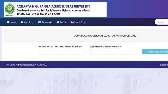 AP Agri POLYCET Result 2022 released at angrau.ac.in, direct link here