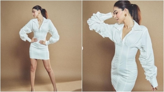 Ananya Panday's little white dress is the ultimate blend of sass and style(Instagram/@ananyapanday)