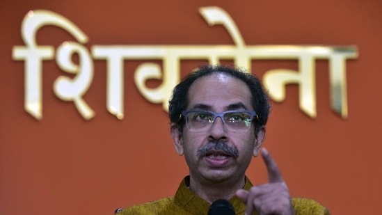 Shiv Sena chief Uddhav Thackeray. (Anshuman Poyrekar/HT PHOTO)