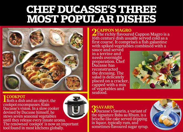 Chef Ducasse’s specials