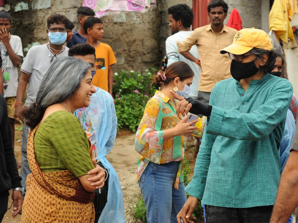 Director Nagesh Kukunoor on the set of Modern Love Hyderabad.