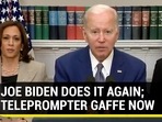 JOE BIDEN DOES IT AGAIN; TELEPROMPTER GAFFE NOW JOE BIDEN DOES IT AGAIN; TELEPROMPTER GAFFE NOW