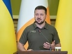 Zelensky has urged his diplomats to drum up international support and military aid for Ukraine as it tries to fend off Russia's Feb. 24 invasion.(AP)