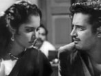 Guru Dutt with Waheeda Rehman in Kaagaz Ke Phool. Guru Dutt with Waheeda Rehman in Kaagaz Ke Phool.