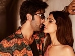 Vaani Kapoor in cut-out dress poses with a dapper Ranbir Kapoor for latest Shamshera photoshoot