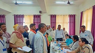 Kanpur Dehat officials addressing people’s problems at Tehsil Diwas recently. (HT PHOTO) Kanpur Dehat officials addressing people’s problems at Tehsil Diwas recently. (HT PHOTO)