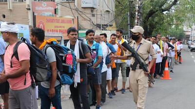 4,013 Amarnath pilgrims, who preferred Pahalgam route, were allowed to proceed further from Chanderkote in Ramban towards Pahalgam. (PTI) 4,013 Amarnath pilgrims, who preferred Pahalgam route, were allowed to proceed further from Chanderkote in Ramban towards Pahalgam. (PTI)