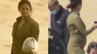 Alia Bhatt on the sets of Heart of Stone in Portugal (Pics: Twitter/@goldencranlia). Alia Bhatt on the sets of Heart of Stone in Portugal (Pics: Twitter/@goldencranlia).