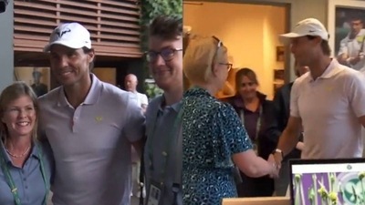 Rafael Nadal wins heart with classy gesture towards Wimbledon staff Rafael Nadal wins heart with classy gesture towards Wimbledon staff