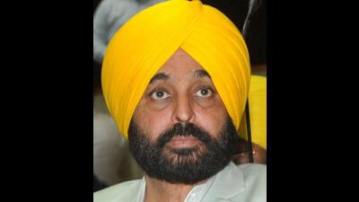 Punjab chief minister Bhagwant Mann on Saturday demanded space allotment to his state, a move that evoked severe criticism from opposition leaders. (Ravi Kumar/HT) Punjab chief minister Bhagwant Mann on Saturday demanded space allotment to his state, a move that evoked severe criticism from opposition leaders. (Ravi Kumar/HT)